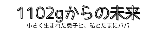 1102gからの未来-小さく生まれた息子と、私とたまにパパ-